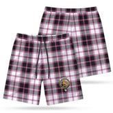 McPherson Hunting Modern Tartan Crest Men's Beach Shorts