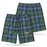 McRae Hunting Ancient Tartan Crest Men's Beach Shorts