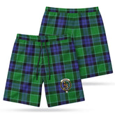 Monteith Tartan Crest Men's Beach Shorts