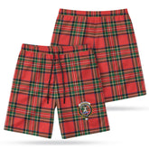 Monypenny Tartan Crest Men's Beach Shorts