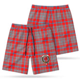 Moubray Tartan Crest Men's Beach Shorts
