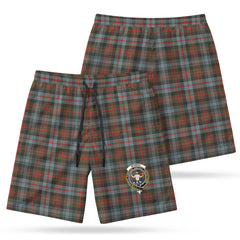 Murray of Atholl Weathered Tartan Crest Men's Beach Shorts