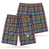 Norvel (or Norvill) Tartan Crest Men's Beach Shorts
