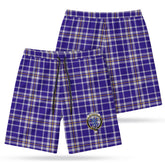 Ochterlony Tartan Crest Men's Beach Shorts
