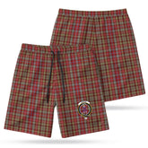 Ogilvie Tartan Crest Men's Beach Shorts