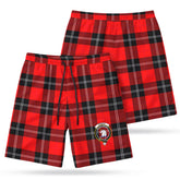 Ramsay Modern Tartan Crest Men's Beach Shorts