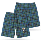 Robertson Hunting Ancient Tartan Crest Men's Beach Shorts