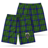 Rollo Modern Tartan Crest Men's Beach Shorts