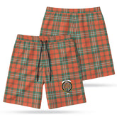 Scott Ancient Tartan Crest Men's Beach Shorts