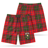 Stewart of Appin Modern Tartan Crest Men's Beach Shorts