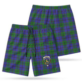 Strachan Tartan Crest Men's Beach Shorts