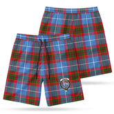 Trotter Tartan Crest Men's Beach Shorts