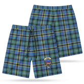 Weir Ancient Tartan Crest Men's Beach Shorts
