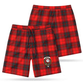 Wemyss Modern Tartan Crest Men's Beach Shorts