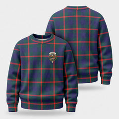 Agnew Modern Tartan Crest Sweater