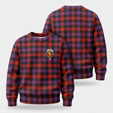Broun Modern Tartan Crest Sweater
