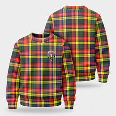 Buchanan Modern Tartan Crest Sweater