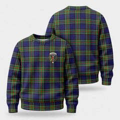 Colquhoun Modern Tartan Crest Sweater