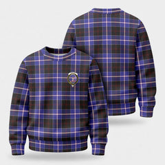 Dunlop Modern Tartan Crest Sweater
