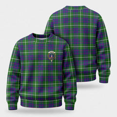 MacIntyre Hunting Modern Tartan Crest Sweater