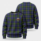 MacLeod of Harris Modern Tartan Crest Sweater