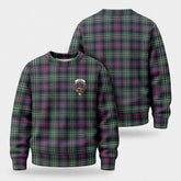 Rose Hunting Modern Tartan Crest Sweater