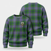 Wishart Hunting Tartan Crest Sweater