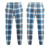 Stewart Muted Blue Tartan Sweatpants