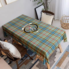 Balfour Blue Tartan Crest Tablecloth