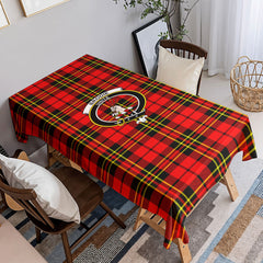 Brodie Modern Tartan Crest Tablecloth