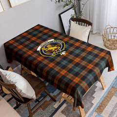 Brown Ancient Tartan Crest Tablecloth