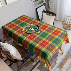 Buchanan Old Sett Tartan Crest Tablecloth