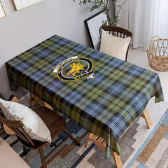 Campbell Faded Tartan Crest Tablecloth