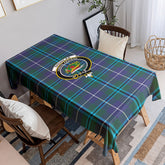Douglas Modern Tartan Crest Tablecloth