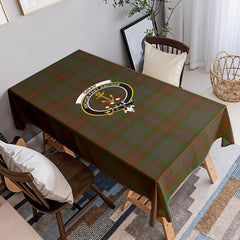 Gray Tartan Crest Tablecloth