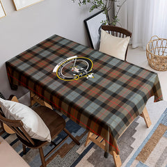 Gunn Weathered Tartan Crest Tablecloth