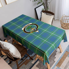Hamilton Hunting Ancient Tartan Crest Tablecloth
