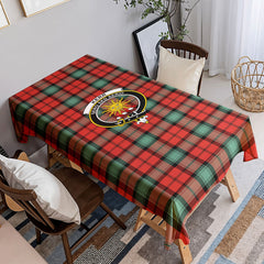 Kerr Ancient Tartan Crest Tablecloth