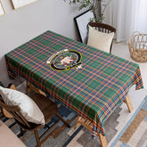 MacFarlane Hunting Ancient Tartan Crest Tablecloth