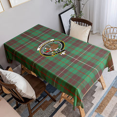 MacKinnon Hunting Ancient Tartan Crest Tablecloth