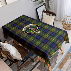 MacLaren Modern Tartan Crest Tablecloth
