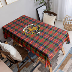 MacPherson Ancient Tartan Crest Tablecloth
