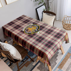 MacPherson Hunting Ancient Tartan Crest Tablecloth