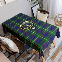 McIntyre Hunting Modern Tartan Crest Tablecloth