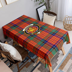 Nicolson Ancient Old Tartan Crest Tablecloth