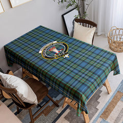 Robertson Hunting Ancient Tartan Crest Tablecloth
