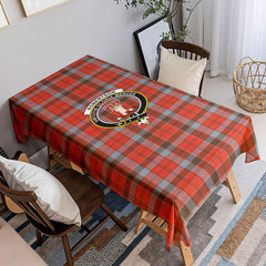 Robertson Weathered Tartan Crest Tablecloth