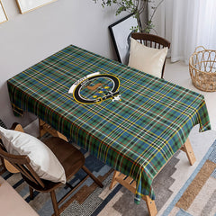 Scott Green Ancient Tartan Crest Tablecloth