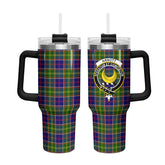 Arnott Tartan Crest 40 oz Insulated Tumbler with Handle