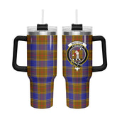 Balfour Modern Tartan Crest 40 oz Insulated Tumbler with Handle